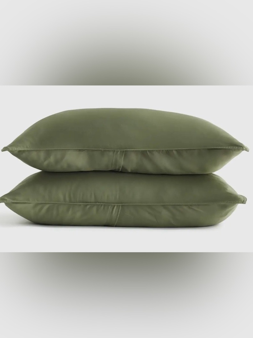 Quince Bamboo Sham Set, King (Olive)